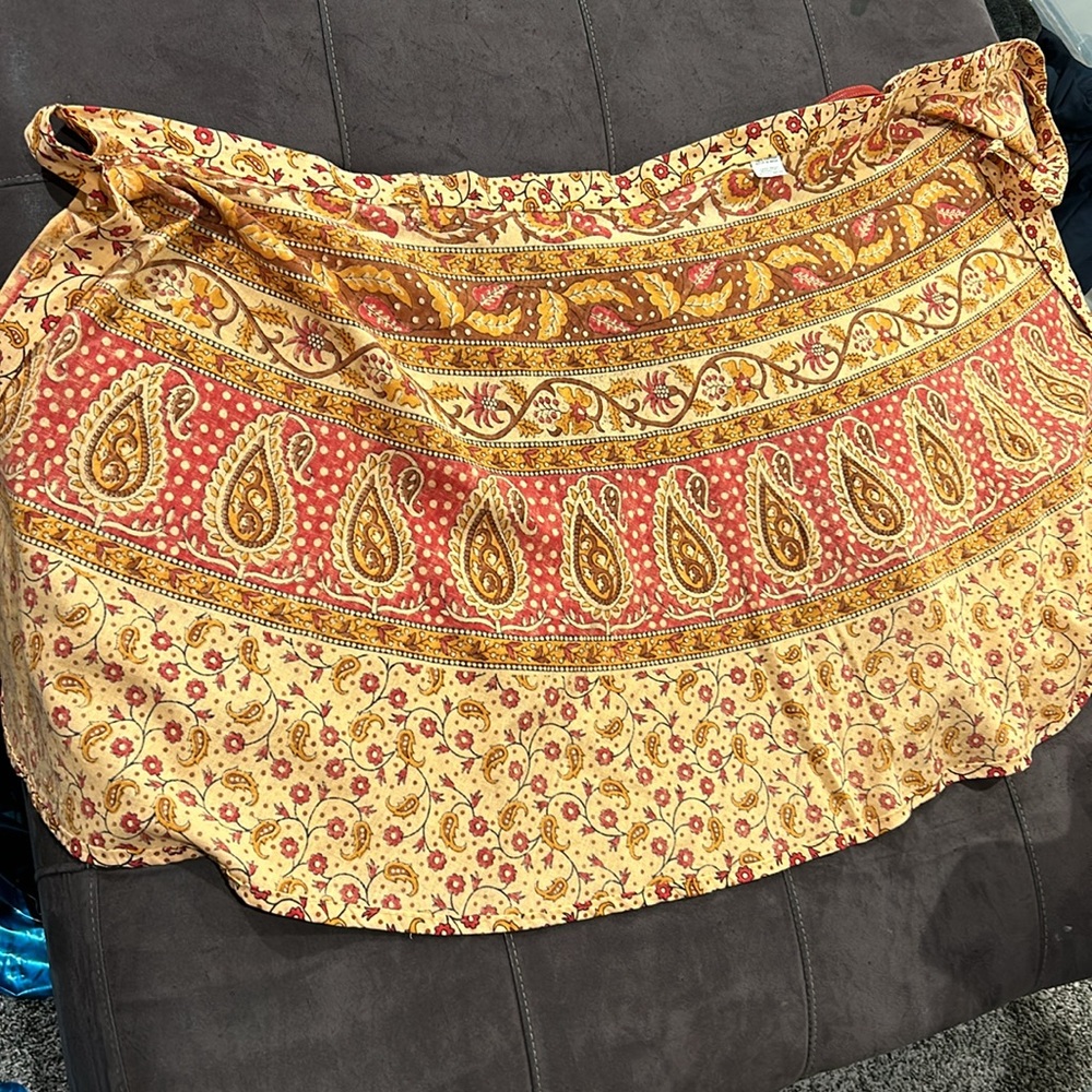 Authentic Made in India Wrap Around Hippie Skirt Mid Length - Picture 13 of 16